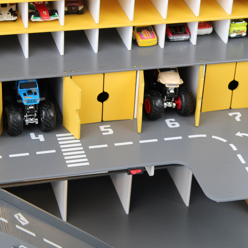 Wooden Toy Car Garage, Toy Car Storage, 3 4 5 year od boy gift, Toddler boy Birthday Christmas Present, Persolnalized Toy Storage