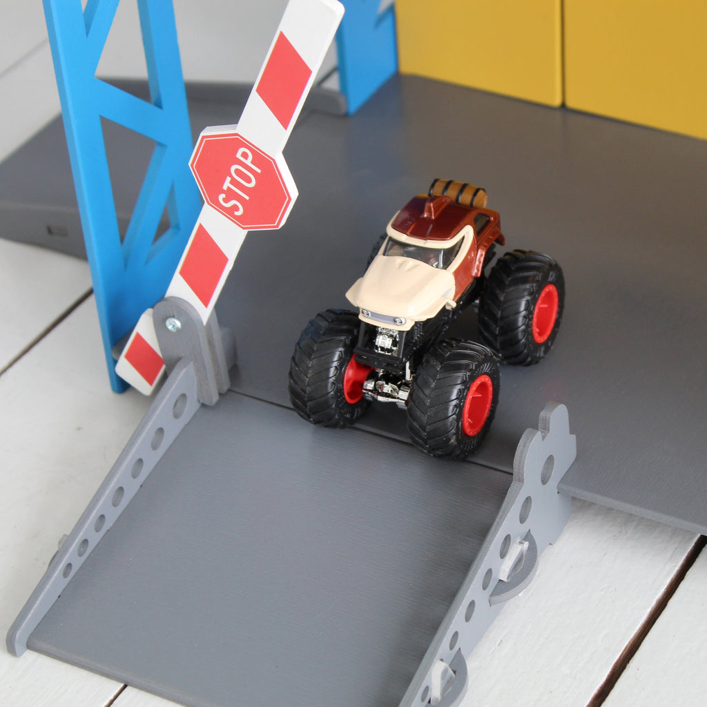 Wooden Toy Car Parking Lot, Personalized Gift for Boys, Toys for Boys Car Garage Storage Display, Toy Parking Garage 5 Year Old Boy Gift