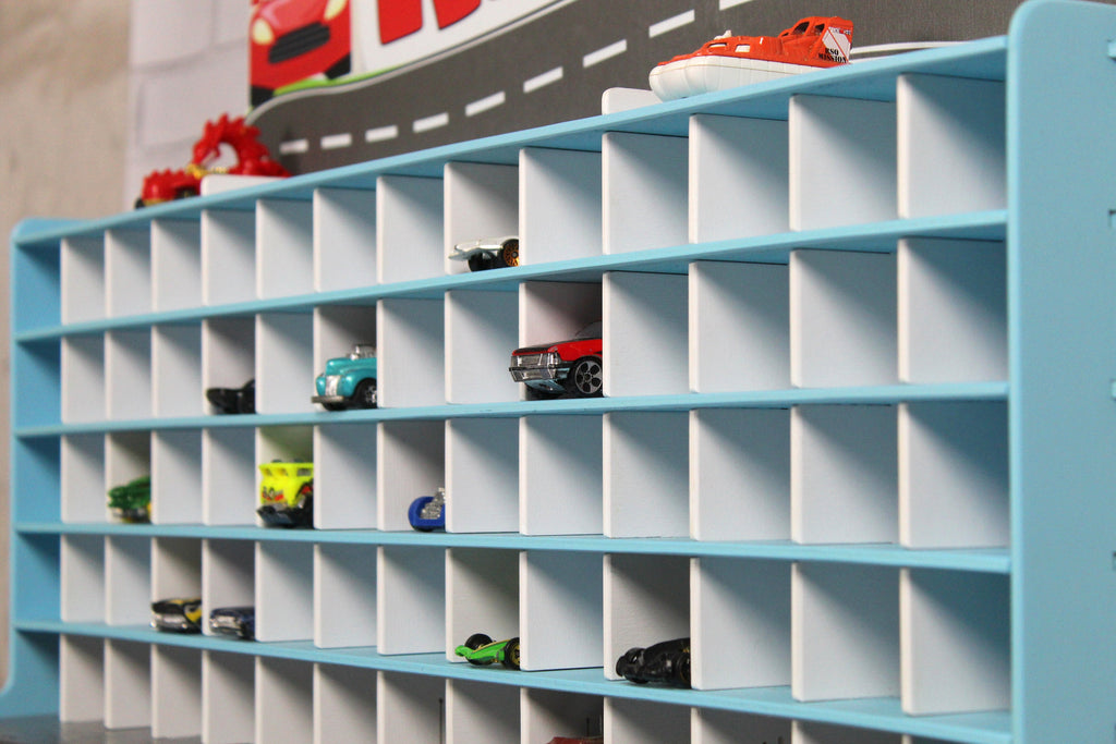 Handmade Wooden Toy Garage - Perfect Birthday Gift for Todders who Love Cars and Imaginative Play