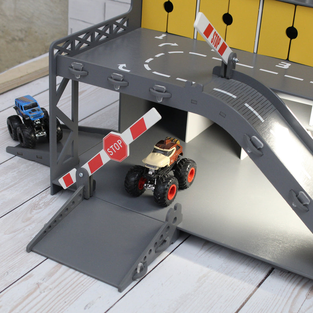 Personalized Toy Car Garage - Toy Cars Garage Playset, Wooden Car Garage, Vehicle Toy Car Holder, Boy Toddler Gift, Nursery Toys for Boys