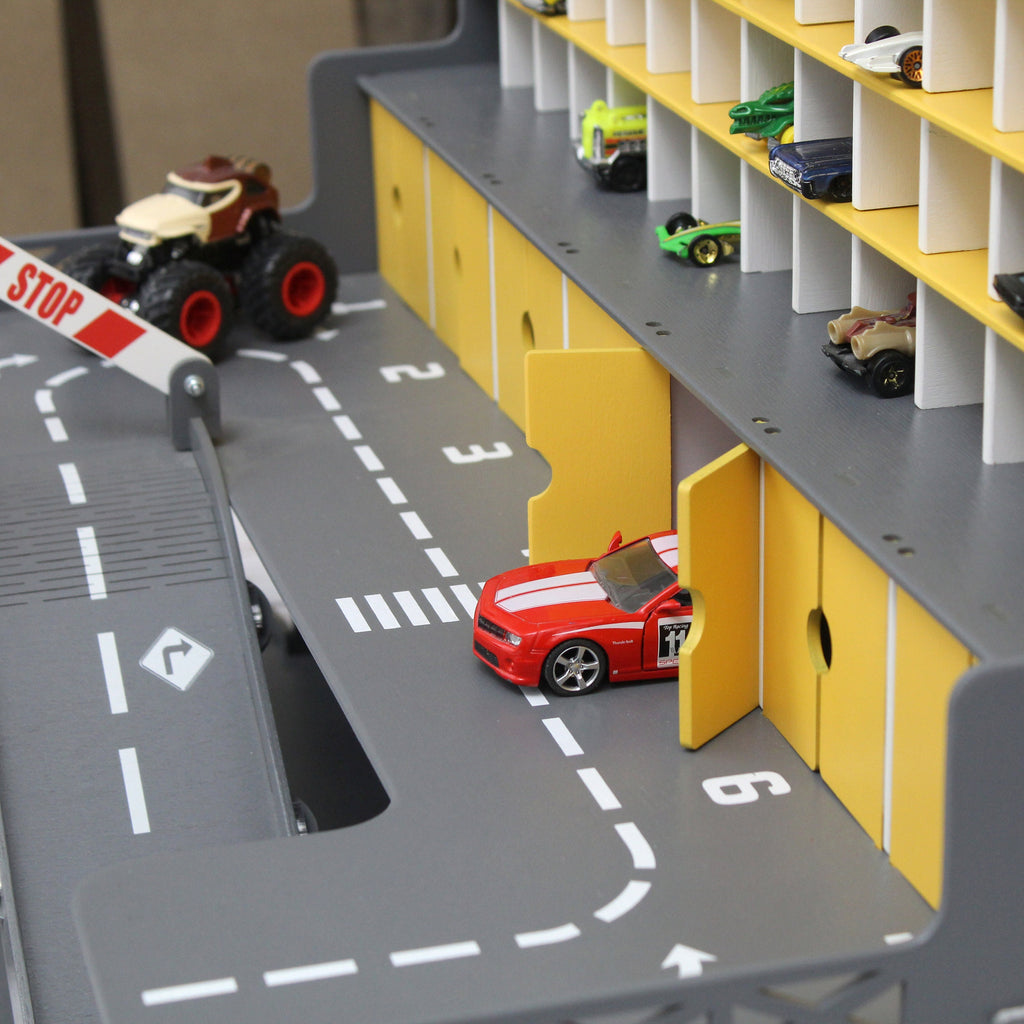 Personalized Toy Car Garage - Toy Cars Garage Playset, Wooden Car Garage, Vehicle Toy Car Holder, Boy Toddler Gift, Nursery Toys for Boys