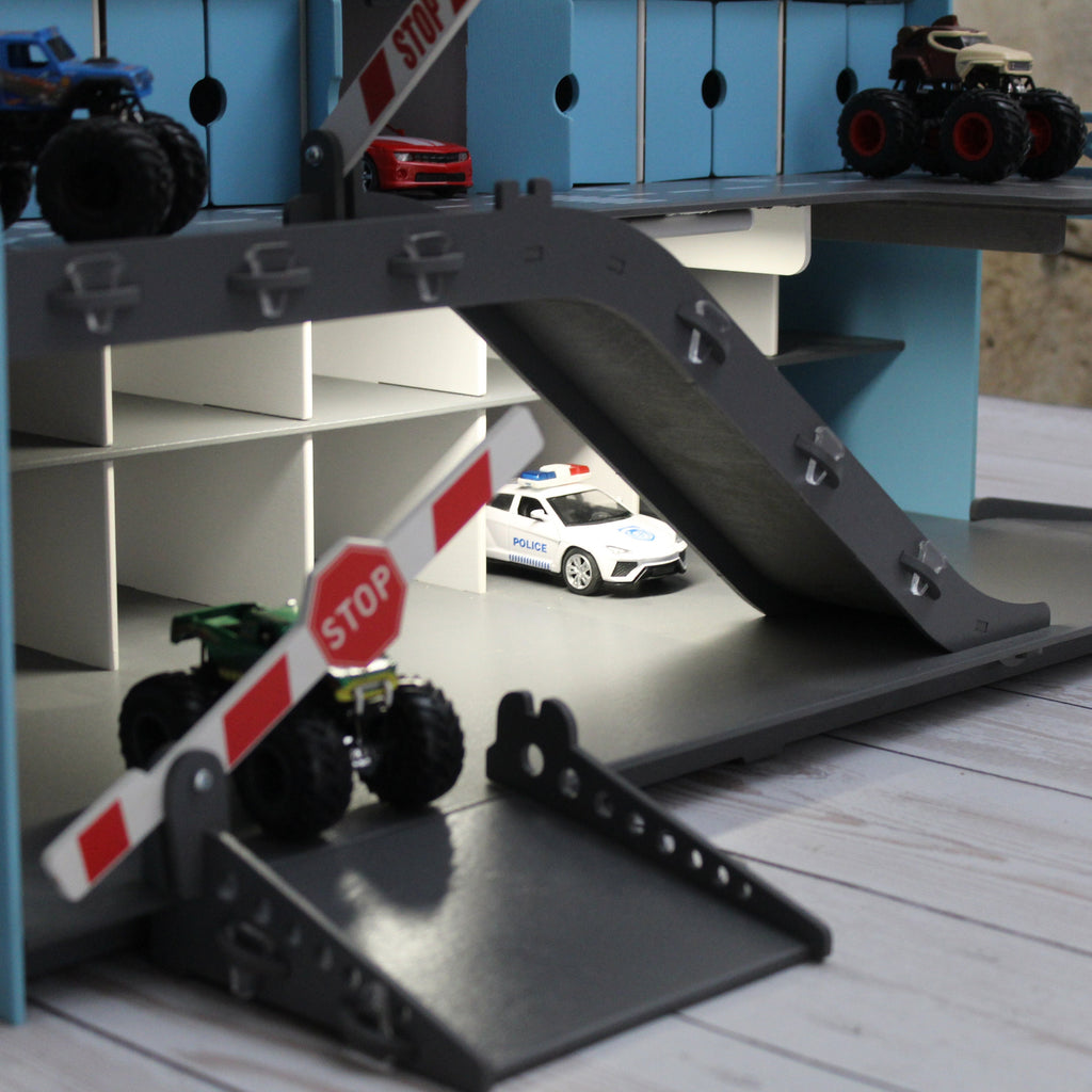 Handmade Wooden Toy Garage - Perfect Birthday Gift for Todders who Love Cars and Imaginative Play