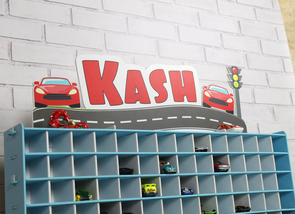 Handmade Wooden Toy Garage - Perfect Birthday Gift for Todders who Love Cars and Imaginative Play