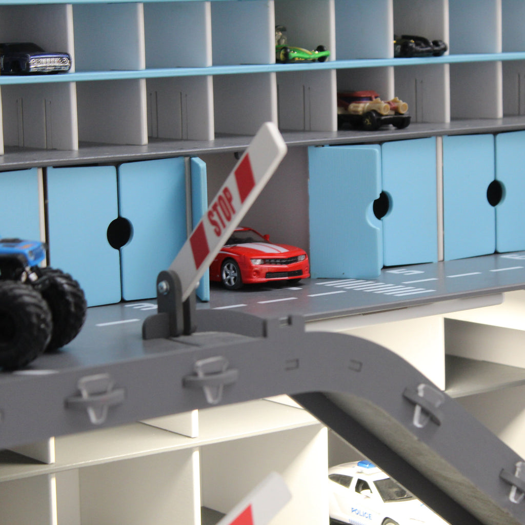 Handmade Wooden Toy Garage - Perfect Birthday Gift for Todders who Love Cars and Imaginative Play