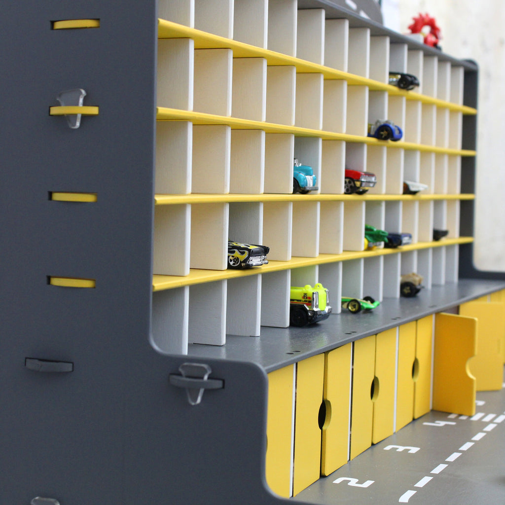 Personalized Toy Car Garage - Toy Cars Garage Playset, Wooden Car Garage, Vehicle Toy Car Holder, Boy Toddler Gift, Nursery Toys for Boys