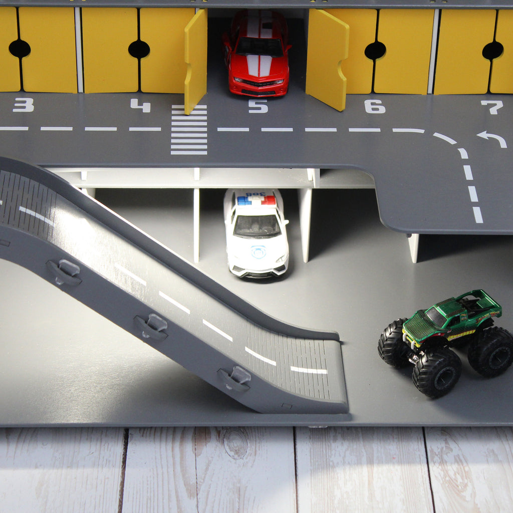 Personalized Toy Car Garage - Toy Cars Garage Playset, Wooden Car Garage, Vehicle Toy Car Holder, Boy Toddler Gift, Nursery Toys for Boys