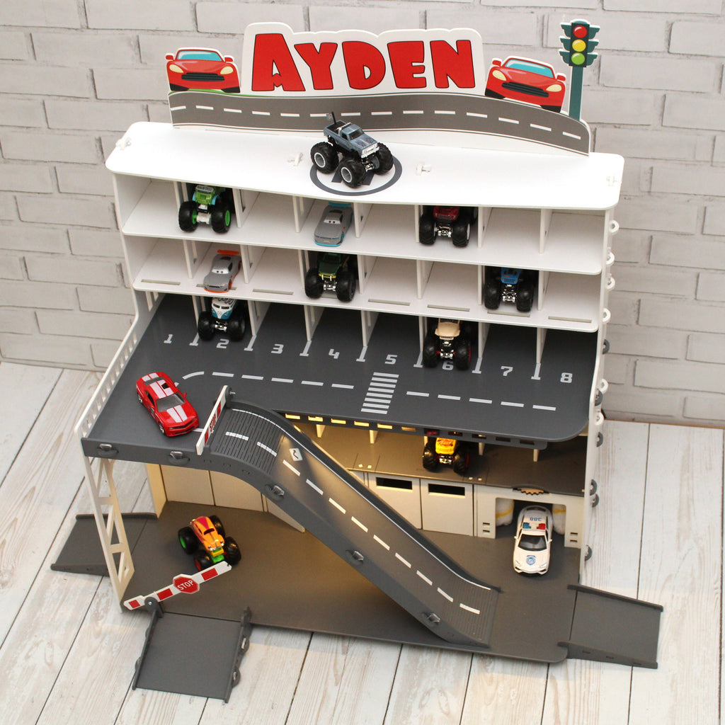Nursery Organizer with Toy Car Parking Garage: A Must-Have for Busy Moms - Keep your child's nursery clean and organized