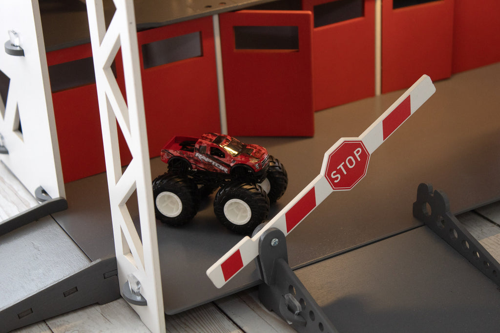 Toy Car Garage • Toy Car Storage • Toddler Boy 3 4 5 yo Gift • Wooden Toy Garage • Personalized