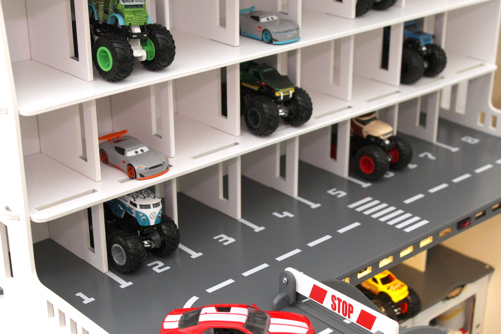 Nursery Organizer with Toy Car Parking Garage: A Must-Have for Busy Moms - Keep your child's nursery clean and organized