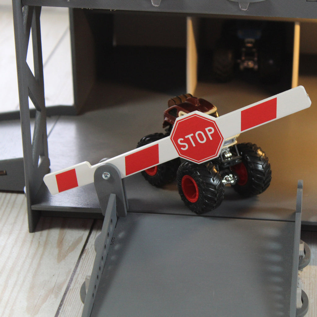 toy service station with stop gates