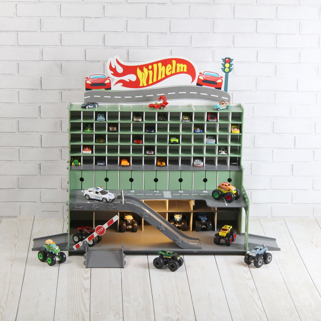 toy garage in mint color