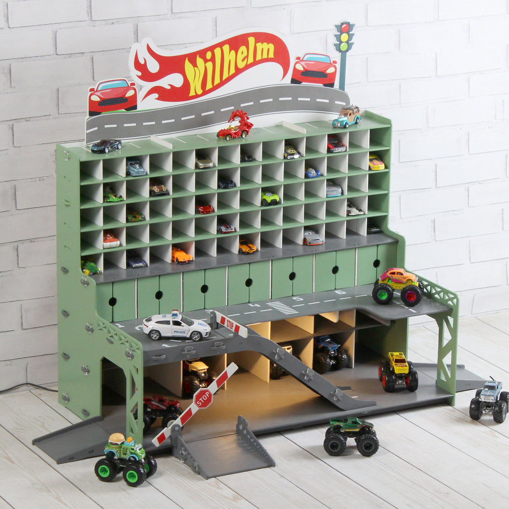 1:64 scale toy car storage