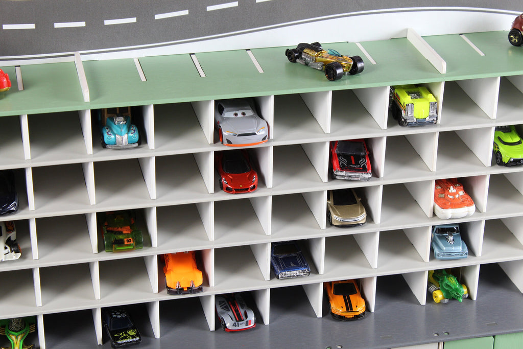 Handcrafted Wooden Toy Garage for Kids | Imaginative Pay & Toy Car Storage | Unique Children's Gift