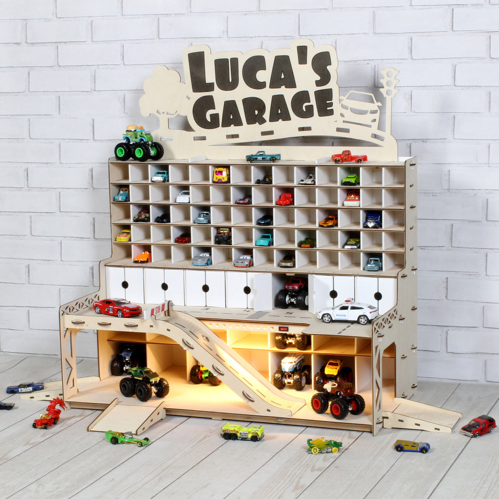 Organized playtime: toy car storage for boys