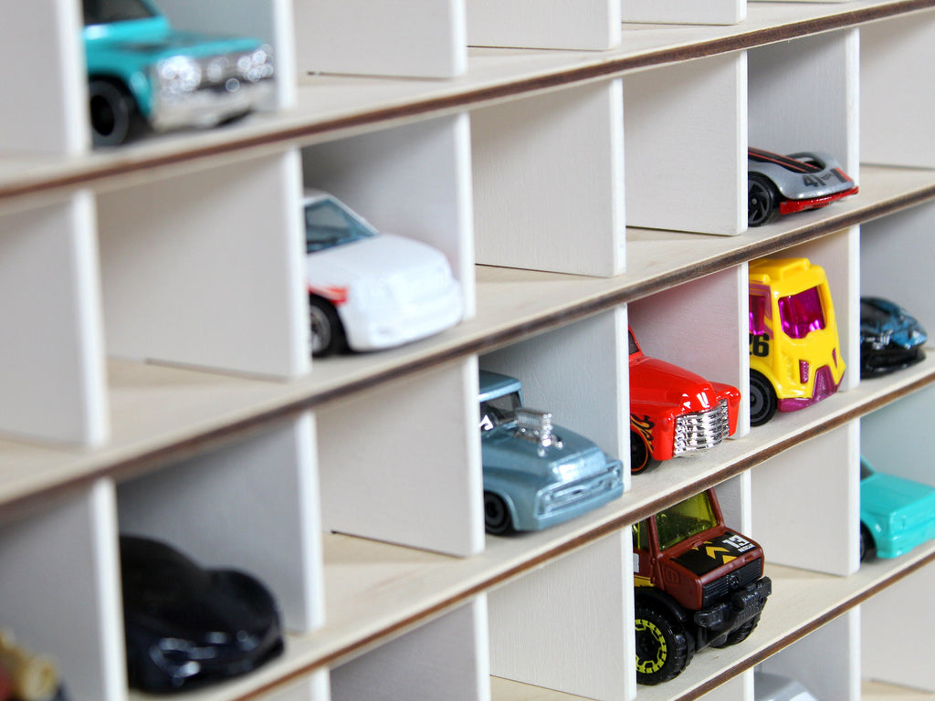 Toy Car Garage • 1/64 scale Toy Cars Storage • Kids Playroom Set • Personalized Toy Parking Lot