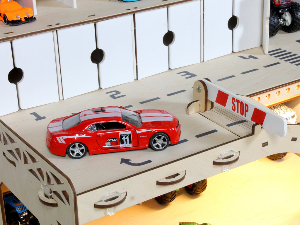 Customized storage solution for 1:64 scale diecast cars