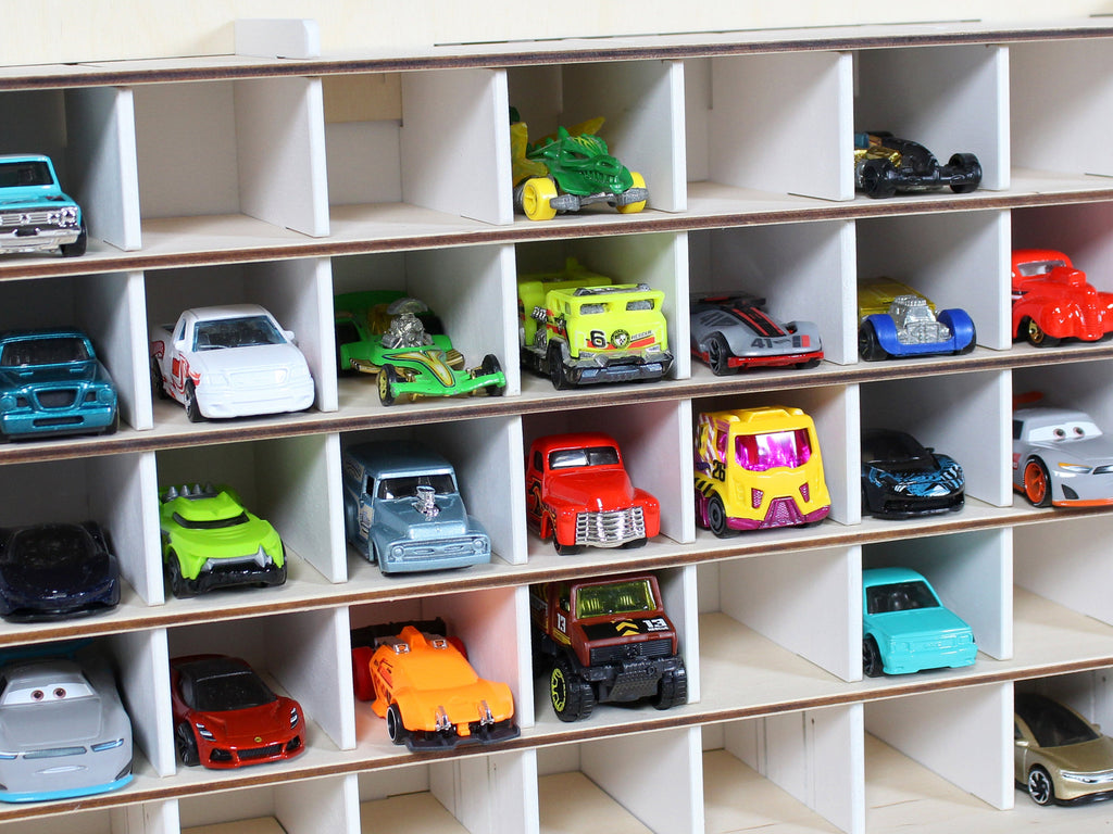Diecast car organizer: personalized and practical