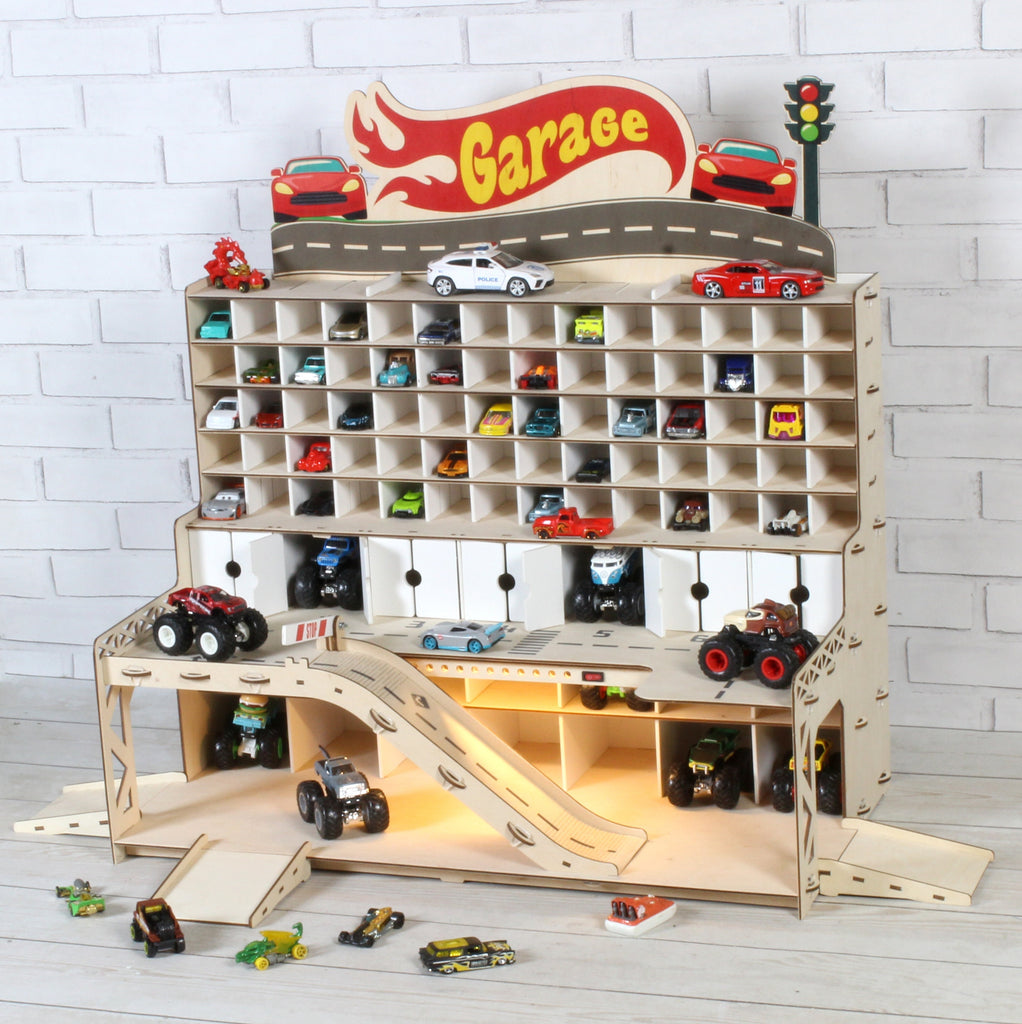 Toy Car Storage and Display Solution for Boys&#39; Rooms