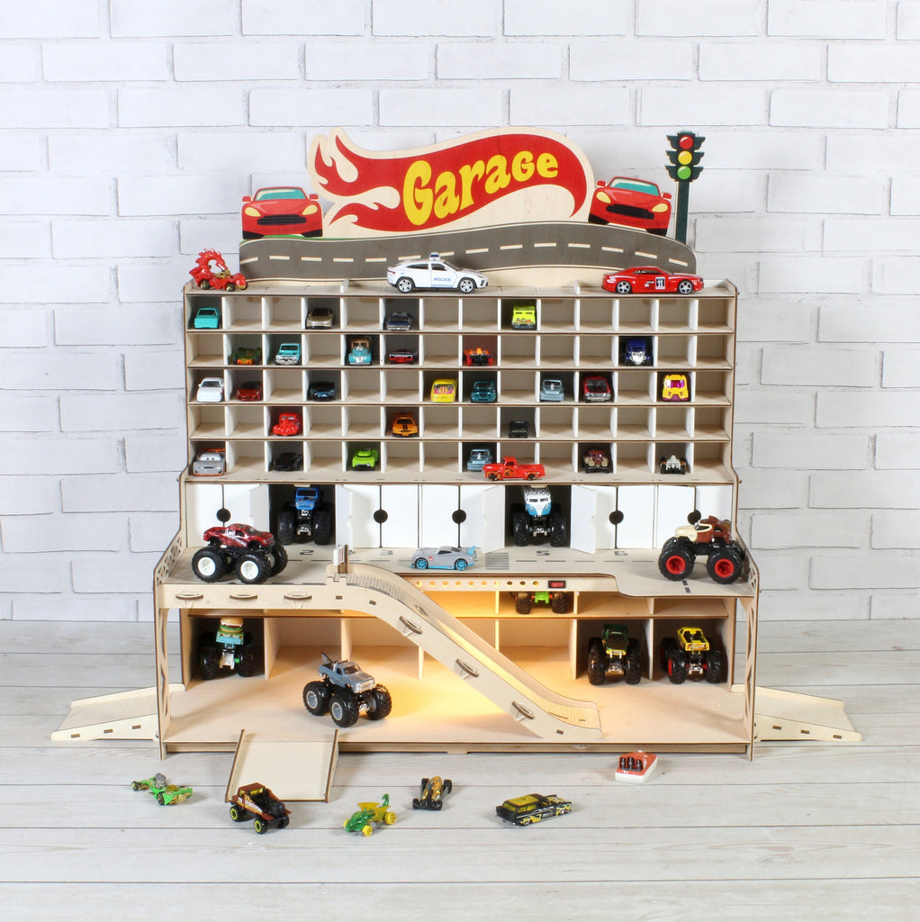 Stylish Toy Garage for Toddler Boys - Perfect for Toy Car Storage